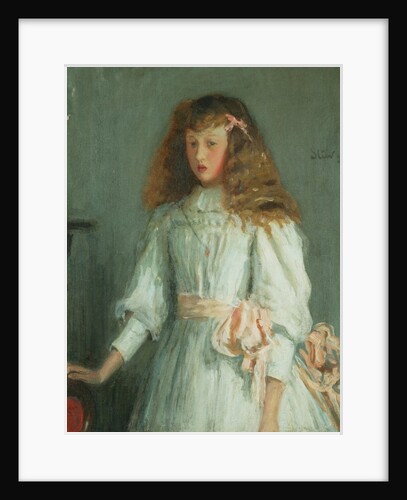 A Young Girl in a White Dress, 1892 by Philip Wilson Steer