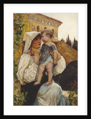 An Italian Mother and Child, 1886 by Annie Louisa Swynnerton