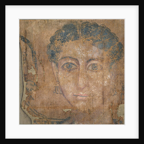 Head of a young woman, c.100-300 by Egyptian Egyptian