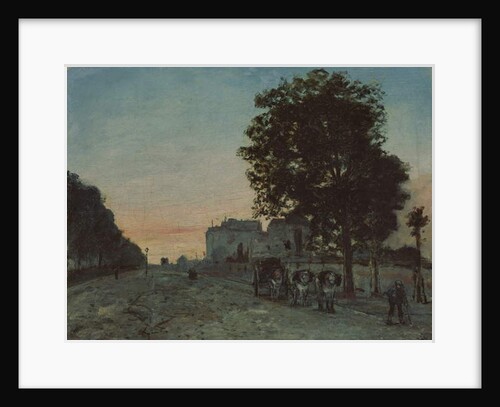 Le Boulevard Jourdan, Paris, 1865 by Johan-Barthold Jongkind