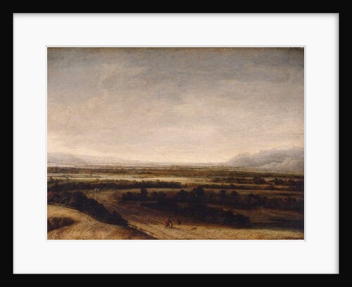Flat landscape with a view to distant hills, 1648 by Phillips de Koninck