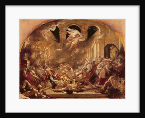 The Destroying Angel and Daemons of Evil Interrupting the Orgies of the Vicious and Intemperate by William Etty