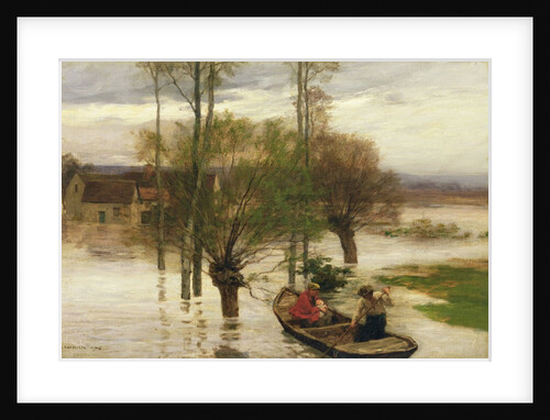 A Flood, 1876 by Leon Augustin Lhermitte