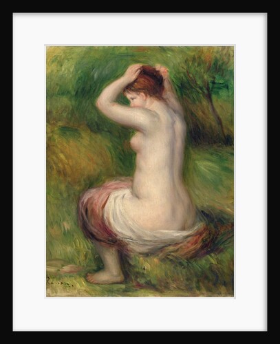 Seated nude by Pierre Auguste Renoir