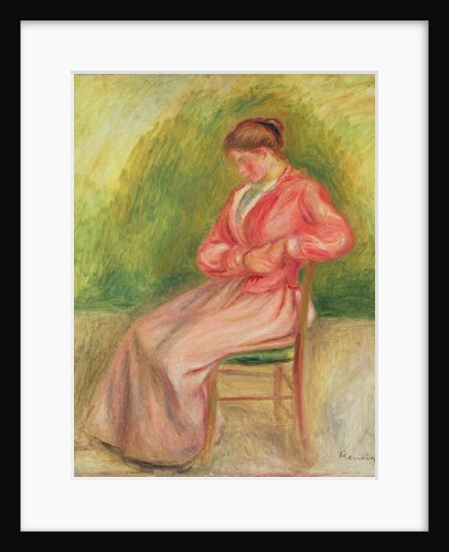 Seated woman by Pierre Auguste Renoir