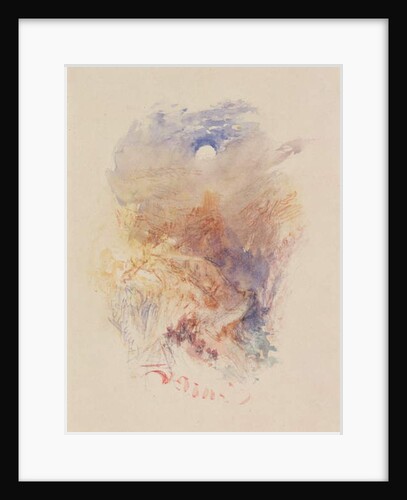 A Mountain Pass in Moonlight, c.1845 by Joseph Mallord William Turner