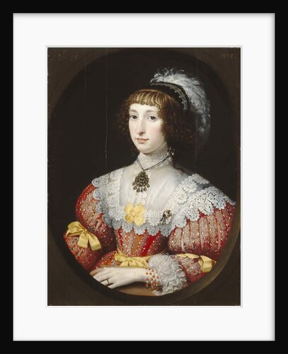 A Young Lady with a Plumed Headdress, 1633 by English School