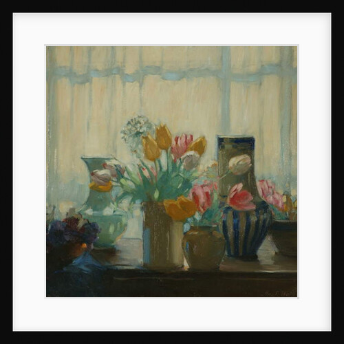 Flowers in the Window, 1922 by Hugh Wallis
