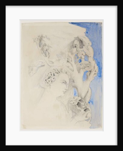 Facade of The Doge's Palace, Venice - Head of Adam, c.1845 by John Ruskin