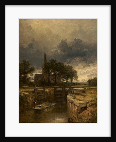 Stratford-on-Avon Church and Lock, 1883 by Benjamin Williams Leader