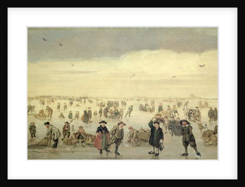 Winter Scene with Numerous Figures on the Ice, c.1600-31 by Arent Arentsz