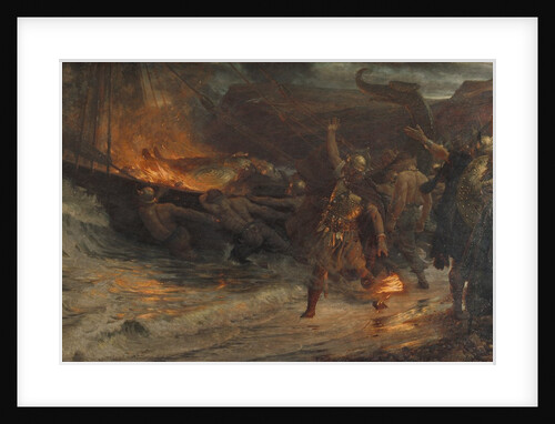 The Funeral of a Viking, 1893 by Frank Dicksee