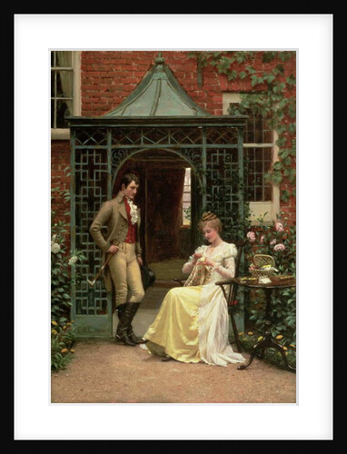 On the Threshold, 1900 by Edmund Blair Leighton