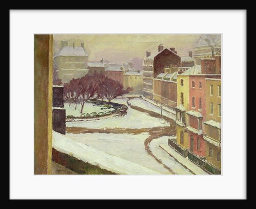 Snow in Hanover Square, London, 1926 by Frederick James Porter