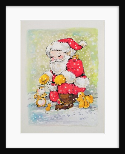 Father Christmas with Animals by Diane Matthes