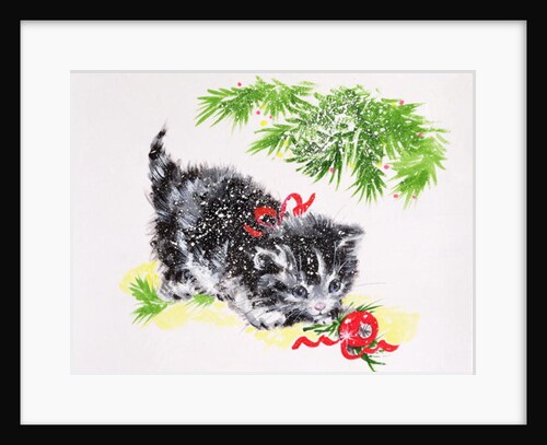 Christmas Kitten by Diane Matthes