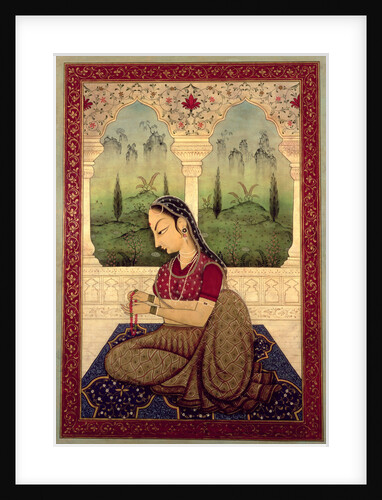 Lady Making a Garland by Mark Briscoe