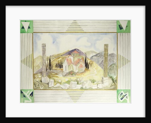 Temple in Hosios Lukas Country from the Greek Experience Series, 1989 by Michael Chase