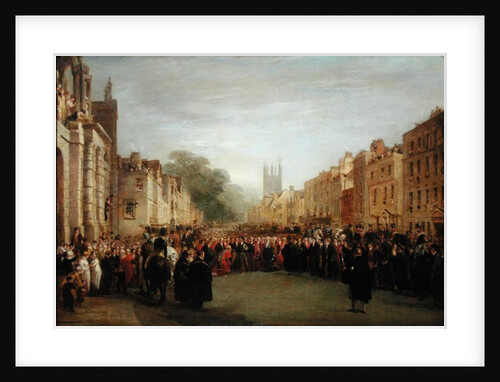 The Visit of the Prince Regent to Oxford, 1814 by George Jones