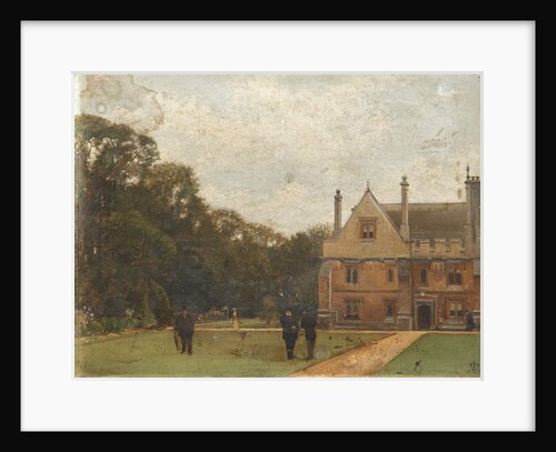 In the Grounds of Magdalen College, Dr Fisher, J. Henderson and Major-General Rigaud in the Foreground by Pierre François Joseph Tonneau