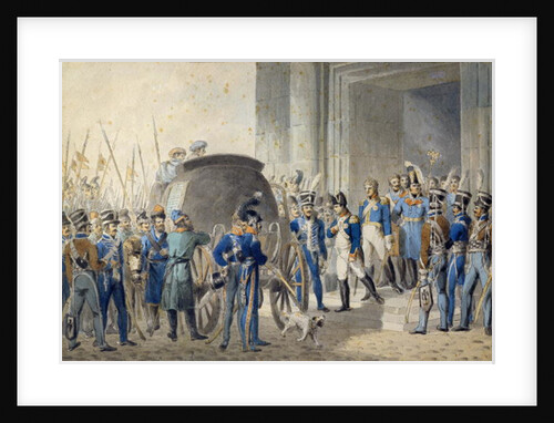 Departure of Napoleon for Elba by John Augustus Atkinson