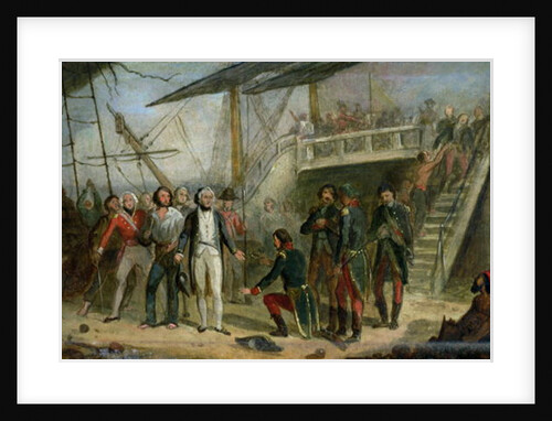 Nelson Boarding the 'San Josef' on 14th February 1797 after Sir John Jervis' victory off Cape St. Vincent by Thomas Jones Barker