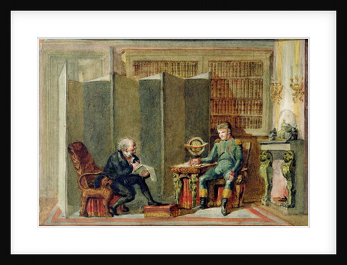 Napoleon Dictating his Memoirs at St. Helena to Comte Las Casas by George Cattermole