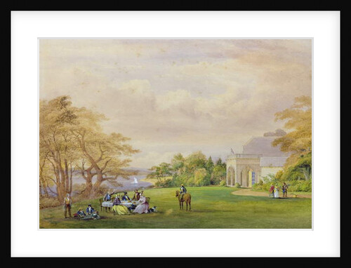 Group at the 'Cottage', Bournehill, 1858 by John Christian Schetky