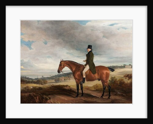Equestrian Portrait of Andrew Berkeley Drummond in Cadland Park, 1822 by John E. Ferneley