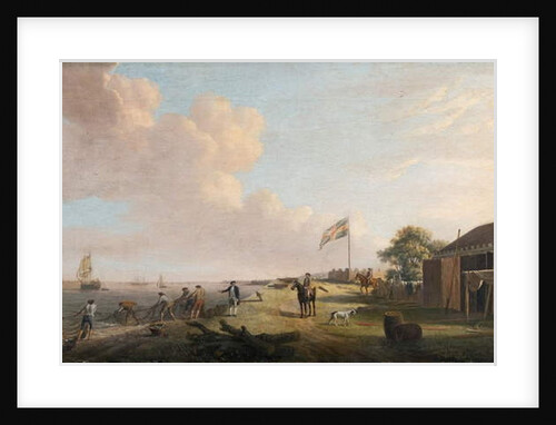View of Tilbury Fort with Fishermen Hauling Nets, 1770 by Dominic Serres