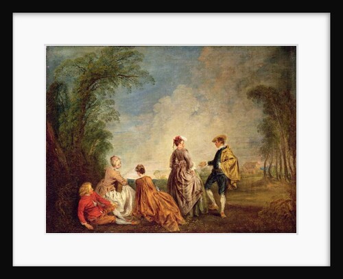 An Embarrassing Proposal, 1715-16 by Jean Antoine Watteau