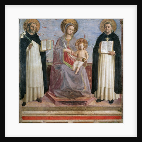 The Virgin and Child with SS Dominic and Thomas Aquinas, 1424-30 by Fra (c.1387-1455) Angelico