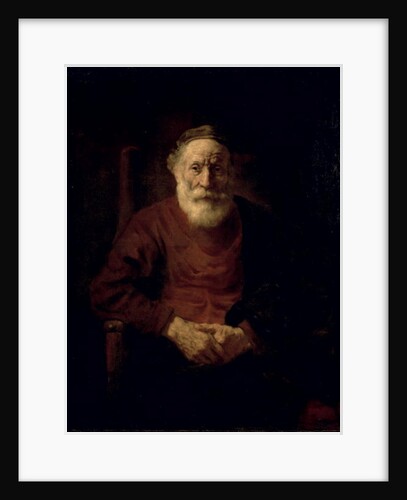 An Old Man in Red by Rembrandt Harmensz. van Rijn