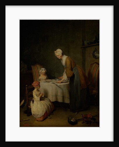 Grace Before the Meal, 1744 by Jean-Baptiste Simeon Chardin