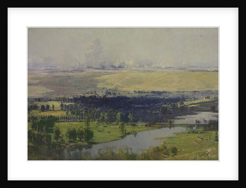 The Somme Valley near Corbie, 1919 by Ernest Arthur Streeton
