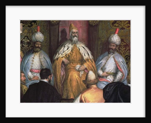 The Doge Marino Grimani Receiving the Ambassador of Persia by Gabriele Caliari