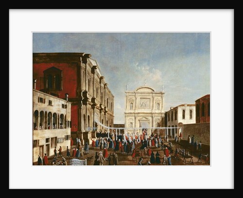 The Doge Visiting the Chiesa di S. Rocco by Gabriele Bella