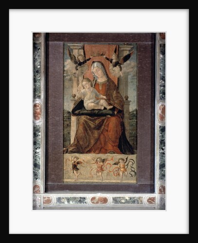 Virgin and Child Enthroned with Five Angels by Vittore Carpaccio