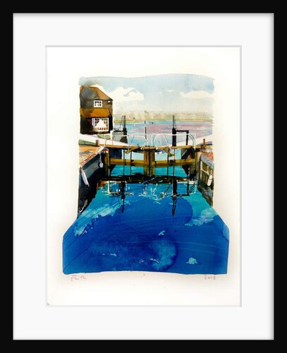 Lock gates & Mill by Michael Frith