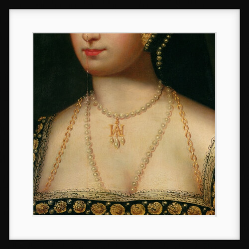 Detail from a portrait of Anne Boleyn c.1533 by English School