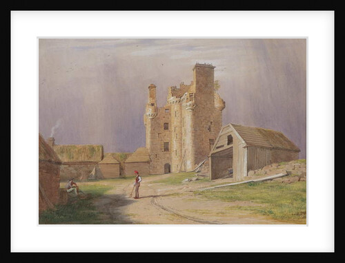 Tillycairn Castle, 1840s by James Giles