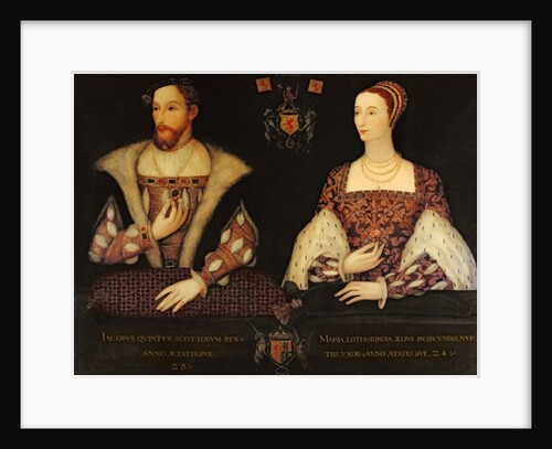Copy of the original double portrait of Marie de Guise and King James V commissioned by Lord Bute, 1895 by Scottish School