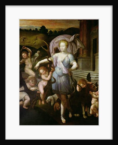 Allegorical portrait of Diane de Poitiers 1556 by Francesco Primaticcio