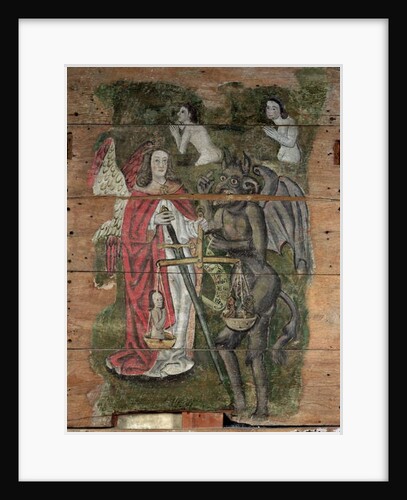 Saint Michael and the Devil by English School