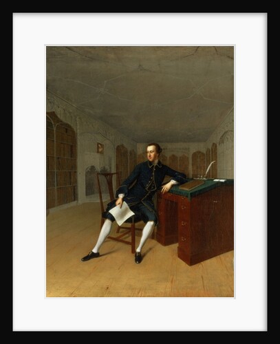 Sir Roger Newdigate in the Library at Arbury by Arthur Devis