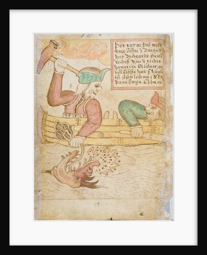 Thor Catching the Midgard Serpent by Icelandic School