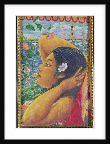 Vahine, Tahiti, c.1920 by Octave Morillot