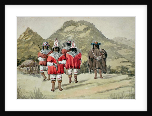 Indios dansantes, c.1875 by Alfred Gustin