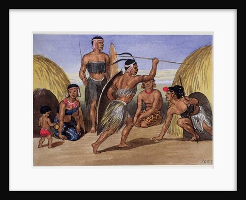 Zulus dancing in London, 1853 by Jemima Blackburn