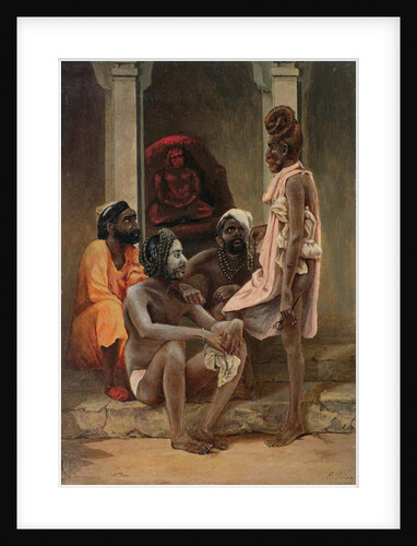 Gosiens or Fakirs at Ahmedabad, 1858 by General E.W. Wray
